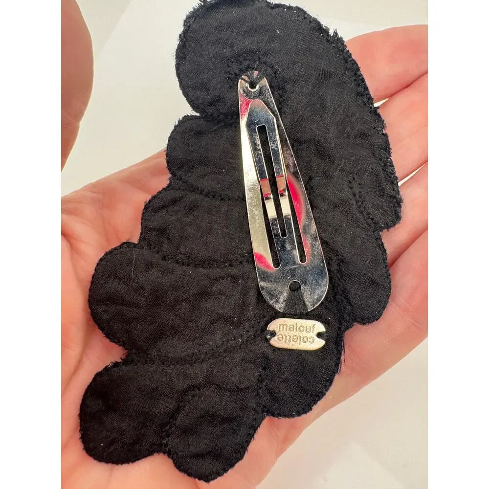Colette Malouf 2010 Sequin Embroidered Statement Barrette Hair Clip